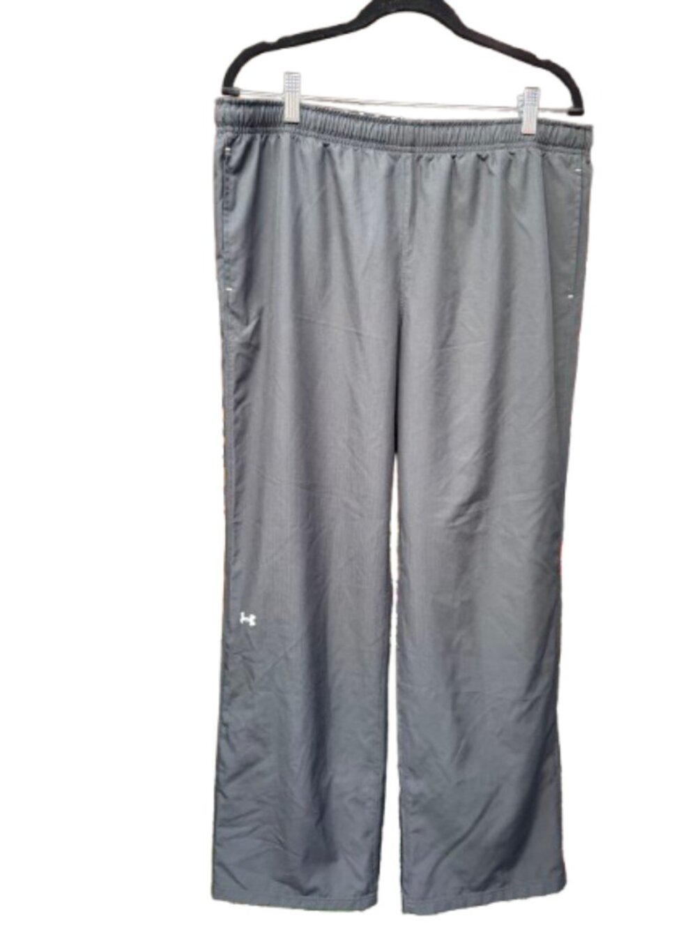 Under Armour Black Semi-Fitted Athletic Mesh Lined Men’s Wide Leg Track Pants XL